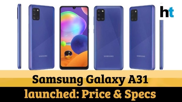 The Samsung Galaxy A31 costs  <span class='webrupee'>₹</span>21,999 in India.