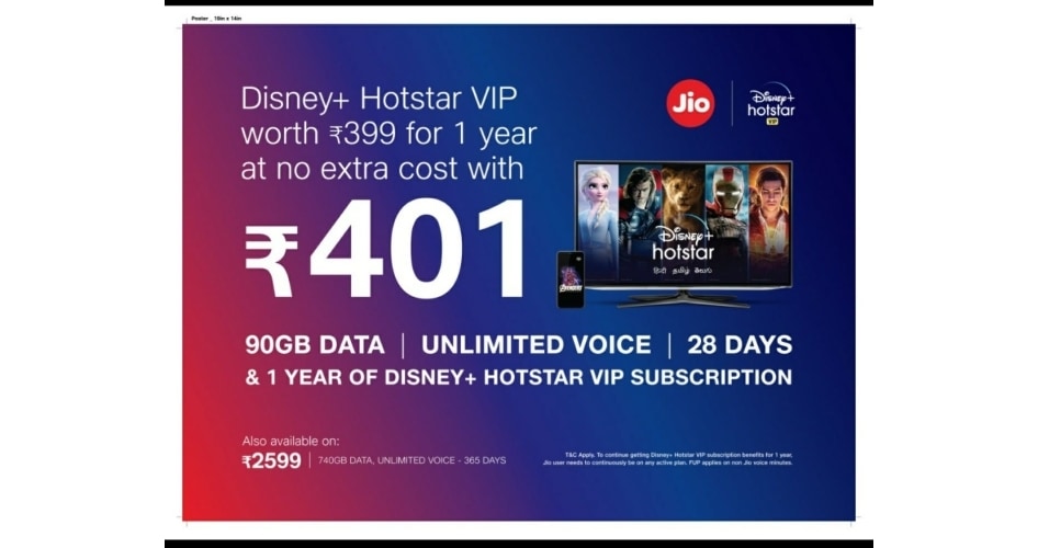 What Does Hotstar Vip Include : Reliance Jio Offers 1 Year Complimentary Disney Hotstar Vip Subscription To Prepaid Users The Economic Times : The premium membership includes two plans of rs 999 annually and rs 299 monthly plan.