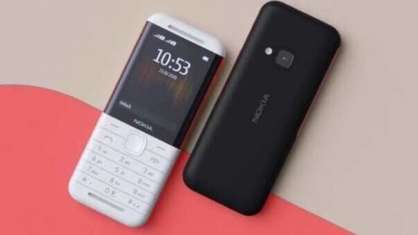 The Nokia 5310 is available in White-Red and Black-Red colour variants.