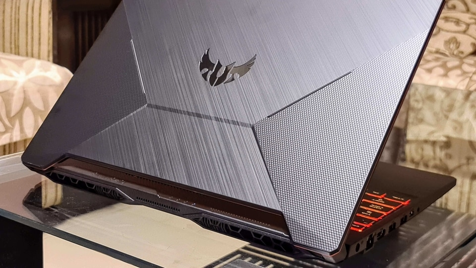 Asus TUF Gaming A15 laptop Bonfire Black variant.