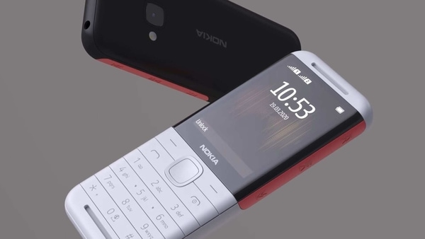 The 2020 version of Nokia 5310 still has the physical music playback buttons.