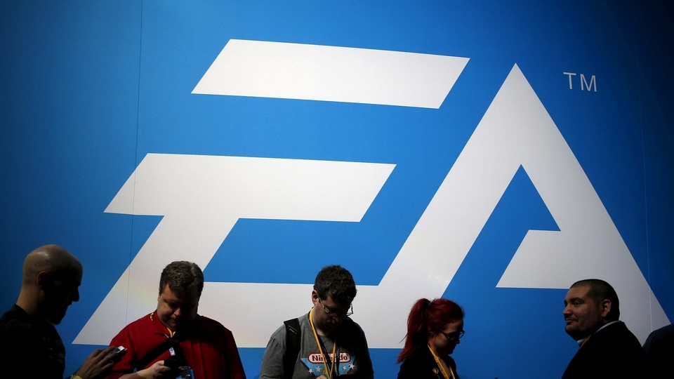 FILE PHOTO: An Electronic Arts (EA) video game logo is seen at the Electronic Entertainment Expo, or E3, in Los Angeles, California, United States, June 17, 2015. REUTERS/Lucy Nicholson/File Photo  GLOBAL BUSINESS WEEK AHEAD