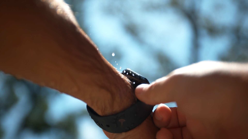 Apple Watch water eject feature.