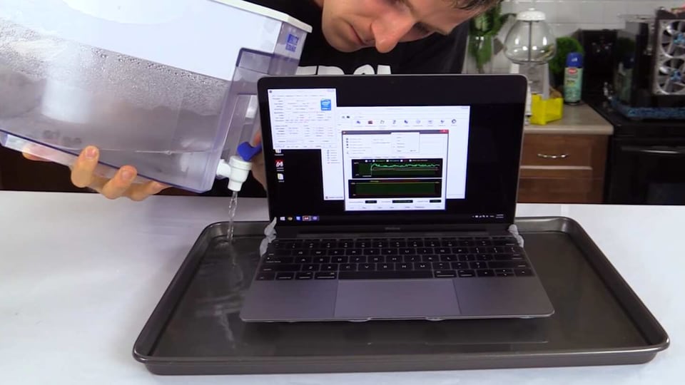 MacBook Air liquid cooling.