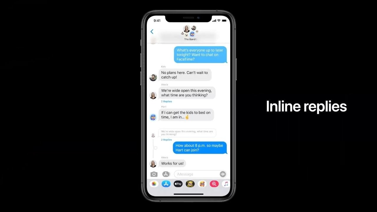 iMessage: It's a messaging app that is specifically designed for iOS users, therefore, you can only stay in contact with iPhone users through this app. The app swiftly manages to send images, GIFs, videos, and more. However, it does not include voice or video calls like WhatsApp does which may not come in handy for some users. iMessage