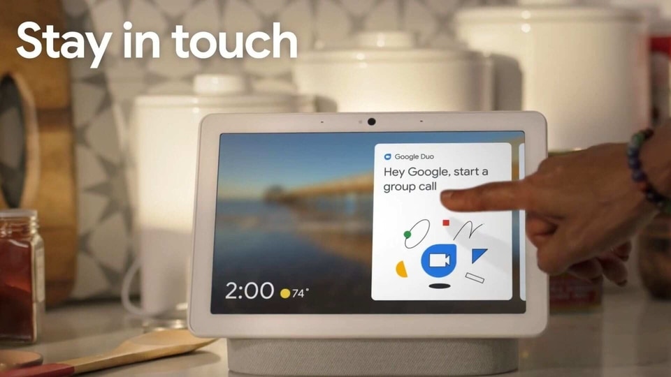 google nest hub video calls