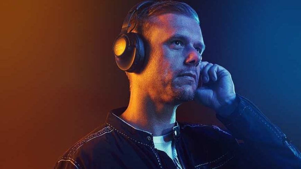 Armin Van Buuren with JBL Club One headphone.