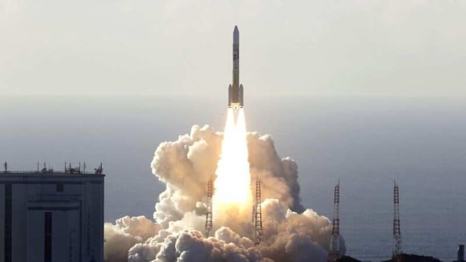 An H-2A rocket carrying the Hope Probe, developed by the Mohammed Bin Rashid Space Centre (MBRSC) in the United Arab Emirates (UAE) for the Mars explore, lifts off from the launching pad at Tanegashima Space Center on the southwestern island of Tanegashima, Japan, in this photo taken by Kyodo July 20, 2020.