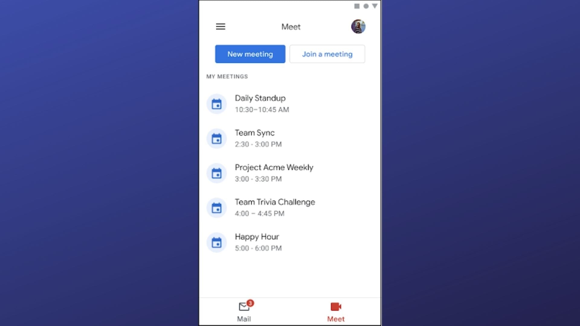 Google Meet integration on Gmail.