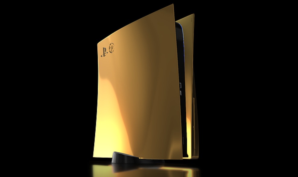 Luxurious gold-plated PS5 with 24 carat controllers is bought by r  for £8,000