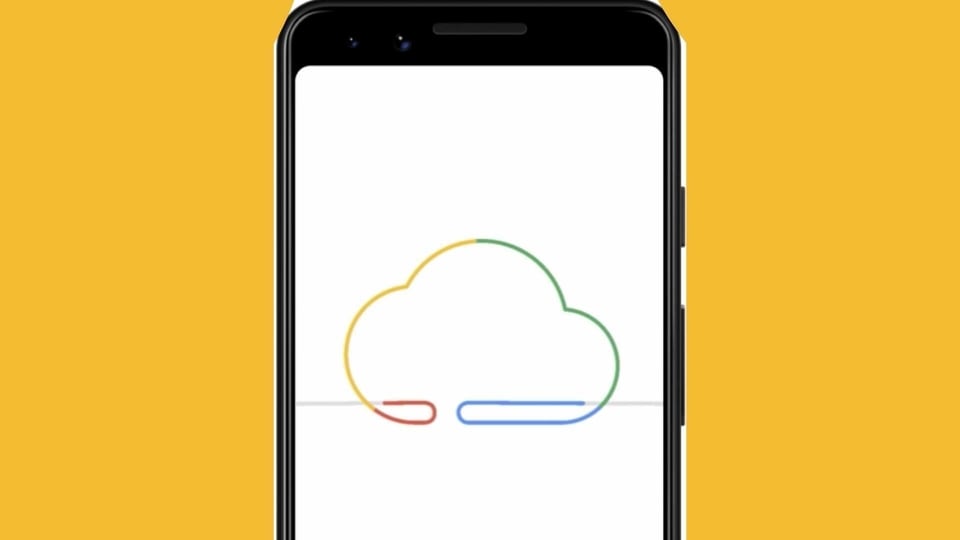 Google One cloud storage service.