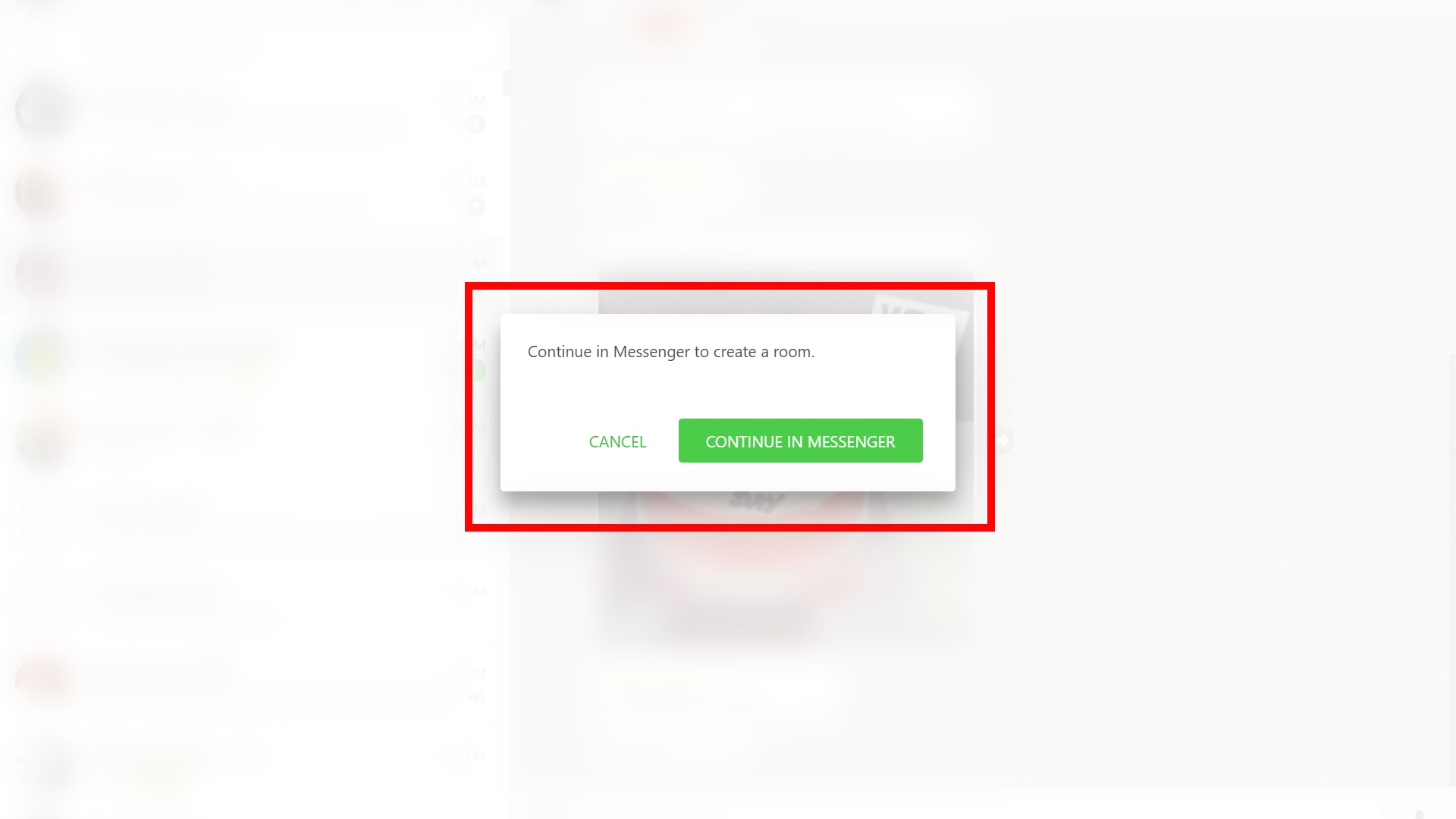 Facebook Messenger Rooms shortcut Facebook Messenger Rooms shortcut