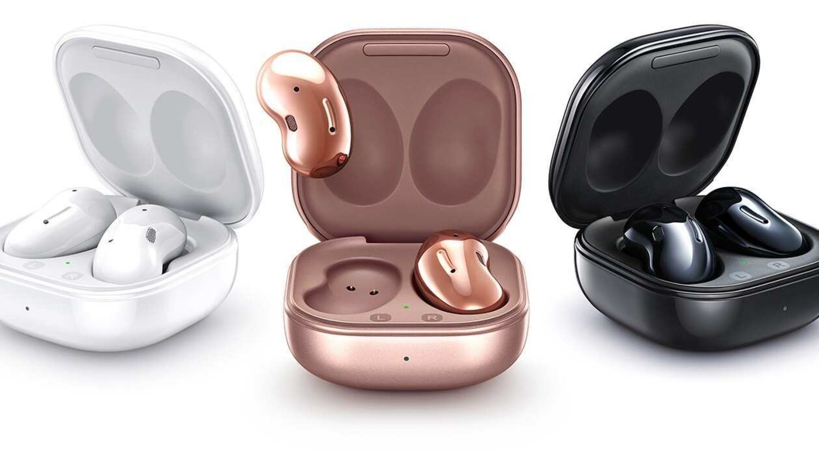 The Galaxy Buds Live come in three colours - the Mystic Bronze, Mystic White and Mystic Black. The Galaxy Buds Live come in three colours - the Mystic Bronze, Mystic White and Mystic Black.