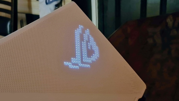 Priced at  <span class='webrupee'>₹</span>98,990, the highlight of the gaming laptop is the Anime Matrix secodary screen made of small LEDs.