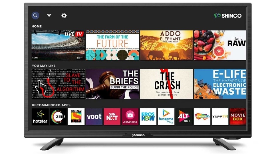 Shinco 32-inch smart TV.