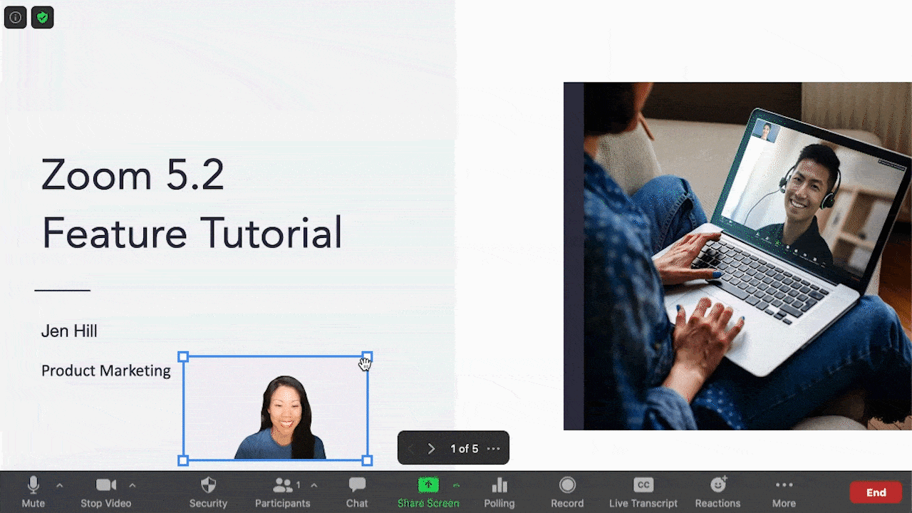 Present better with Zoom's new features. Present better with Zoom's new features.