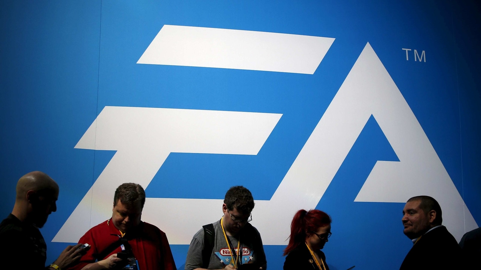 FILE PHOTO: An Electronic Arts (EA) video game logo is seen at the Electronic Entertainment Expo, or E3, in Los Angeles, California, United States, June 17, 2015. REUTERS/Lucy Nicholson/File Photo  GLOBAL BUSINESS WEEK AHEAD