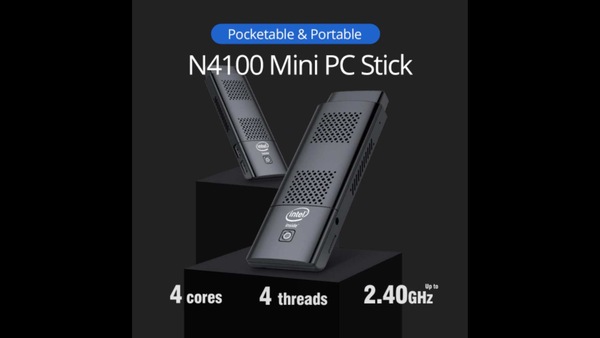 The MK1 connects to a monitor via an HDMI port and features two USB 3.0 slots on one side and a microSD on the other side, next to the power in.