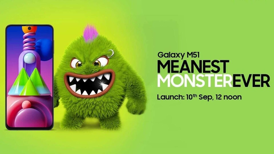 Samsung Galaxy M51 India launch date.