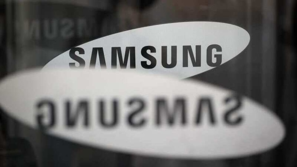Samsung logo.