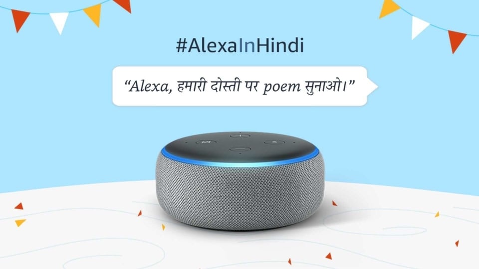 Amazon Alexa in Hindi.