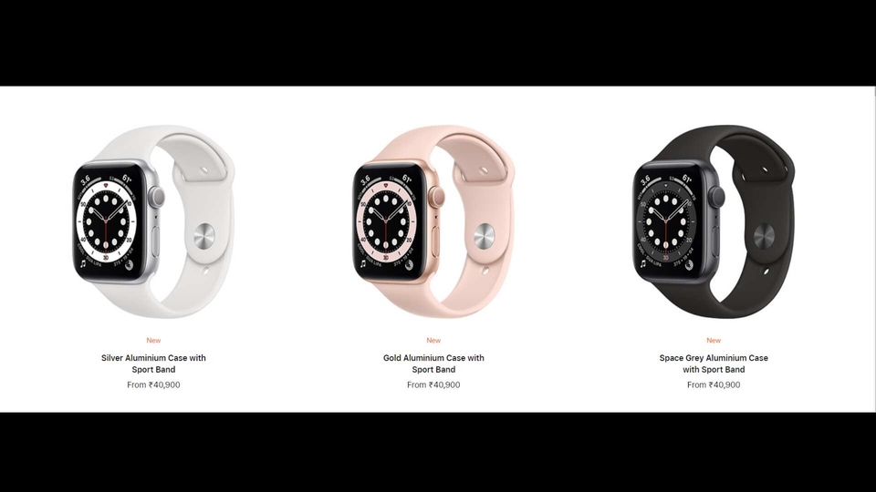 Both the Apple Watch 6 (above) and the Apple Watch SE can be ordered online at the Apple Store in India. 