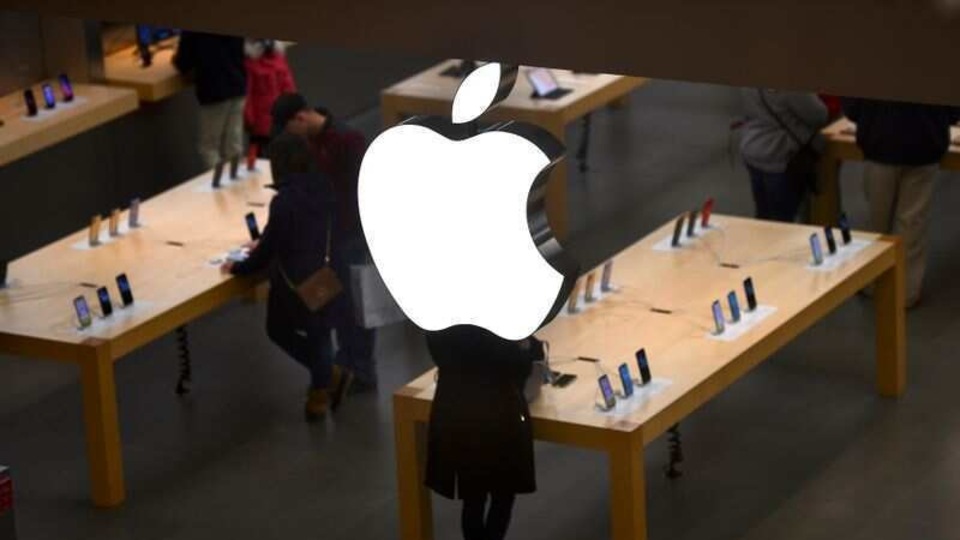 Apple logo.