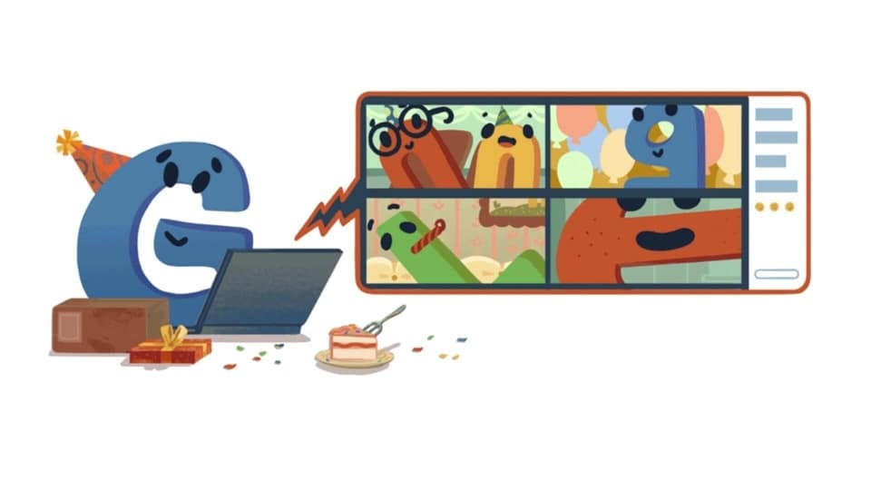Google's 22nd birthday Doodle