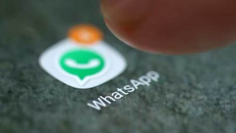 The WhatsApp app logo is seen on a smartphone in this picture illustration taken September 15, 2017. REUTERS/Dado Ruvic/Illustration/Files