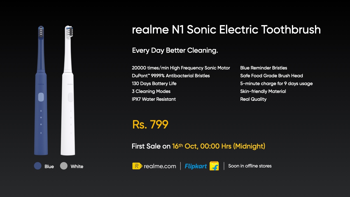 Realme N1 sonic electric toothbrush Realme N1 sonic electric toothbrush