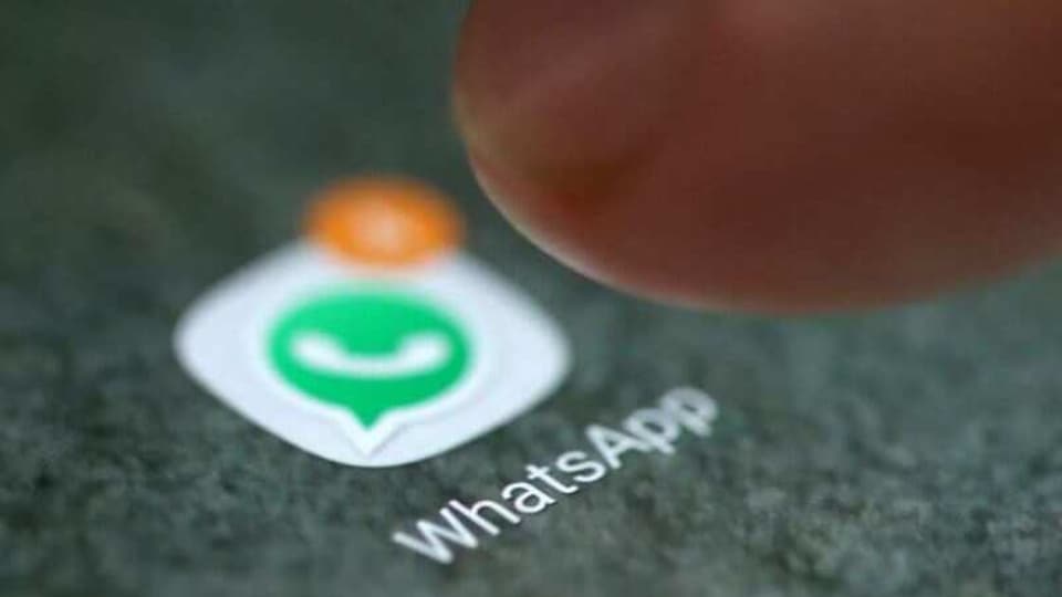 The WhatsApp app logo is seen on a smartphone in this picture illustration taken September 15, 2017. REUTERS/Dado Ruvic/Illustration/Files