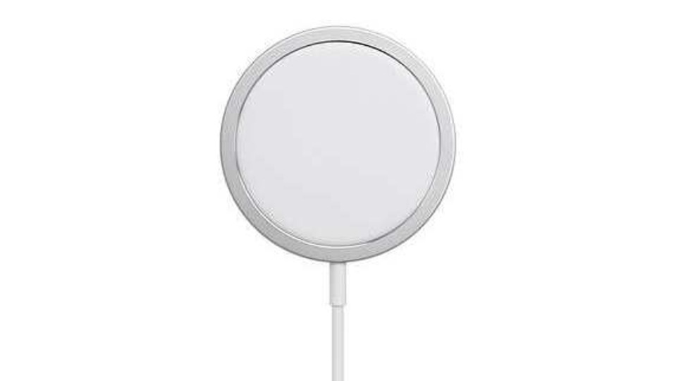 Apple iPhone 12 MagSafe Wireless 15W Qi Charger - White - Vodafone