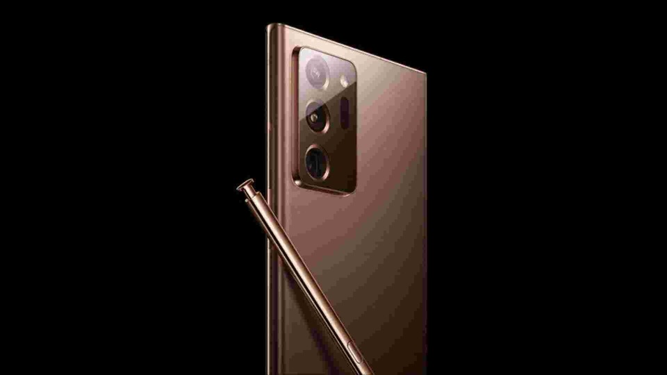 Samsung Galaxy Note 20 Ultra in ‘Mystic Bronze’.