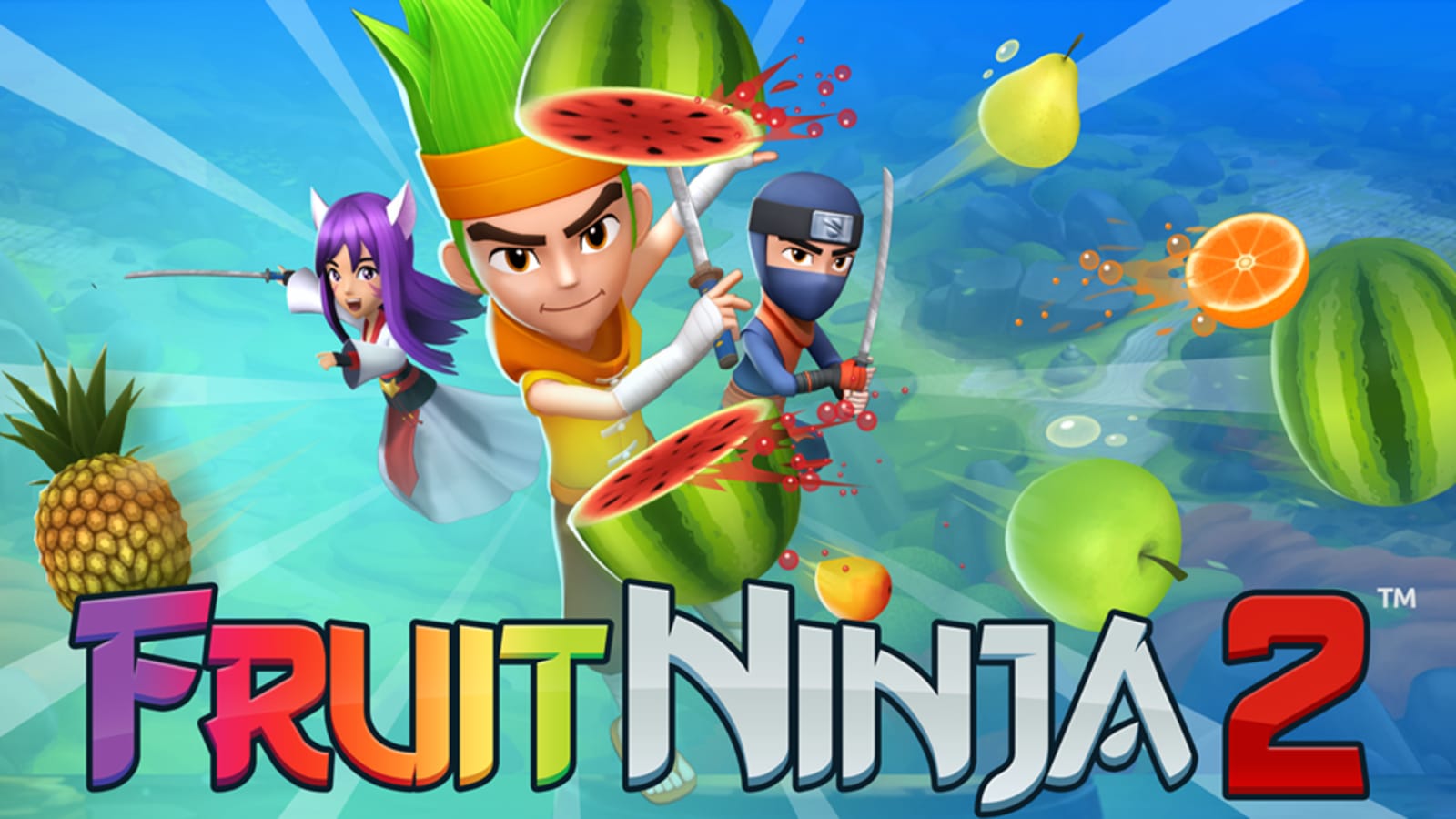 Fruit Ninja HD (Multiplayer Online) - iPad Gameplay Video 