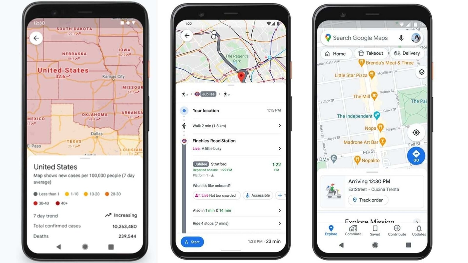 Google Maps new features