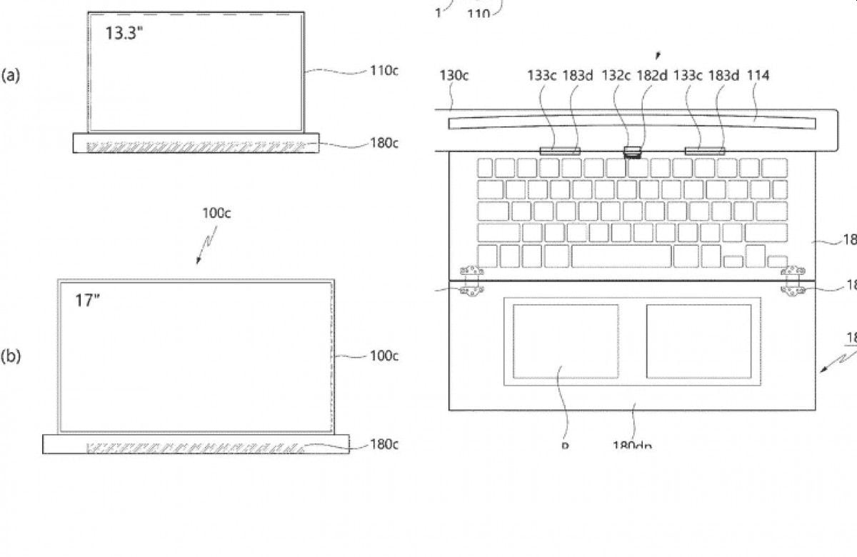 Keyboard and touchpad can also roll in
