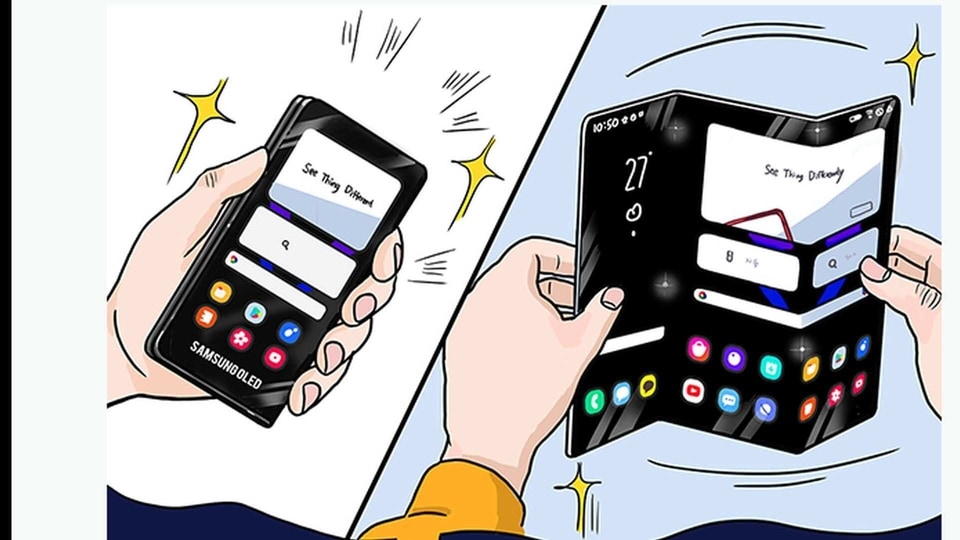 Samsung 's next-gen foldable smartphone designs