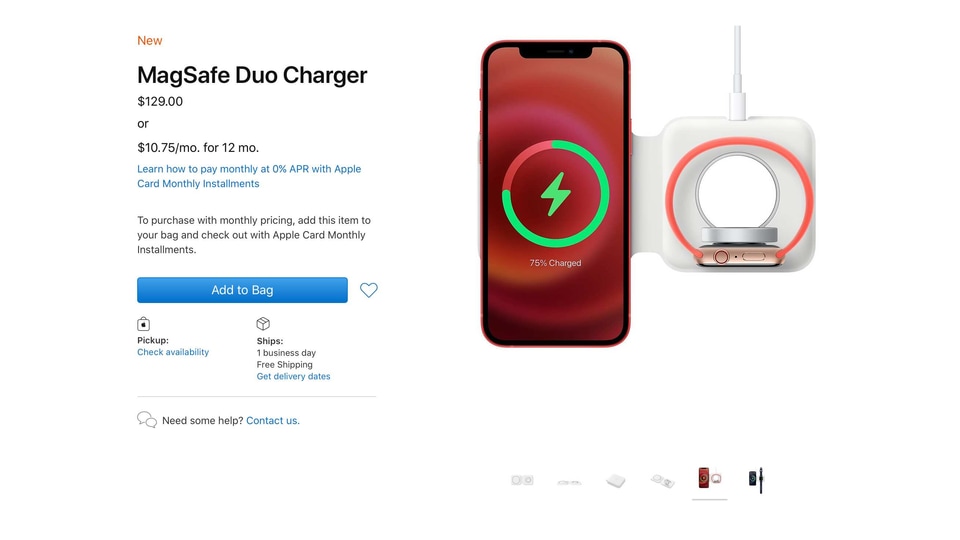 Chargeur MagSafe Duo pour iPhone et Watch