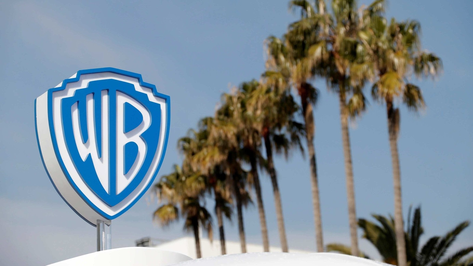 FILE PHOTO: The logo of Warner Bros entertainment company is seen during the MIPTV, the International Television Programs Market, in Cannes, France, April 3, 2017. REUTERS/Eric Gaillard/File Photo