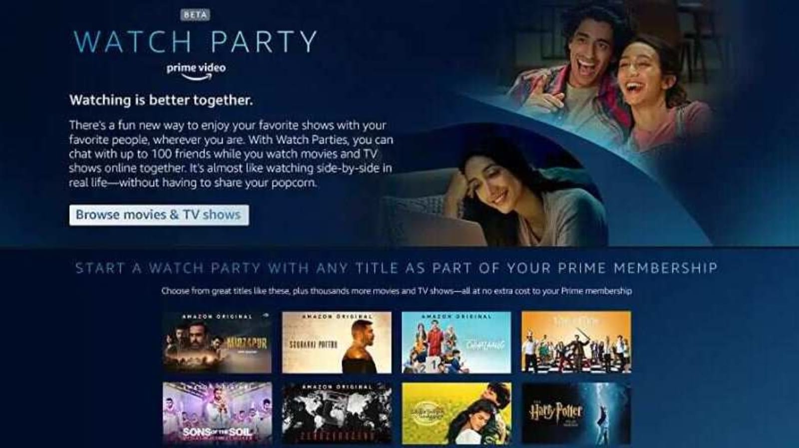 Prime Video Finally Launches 'Watch Party' Feature In India
