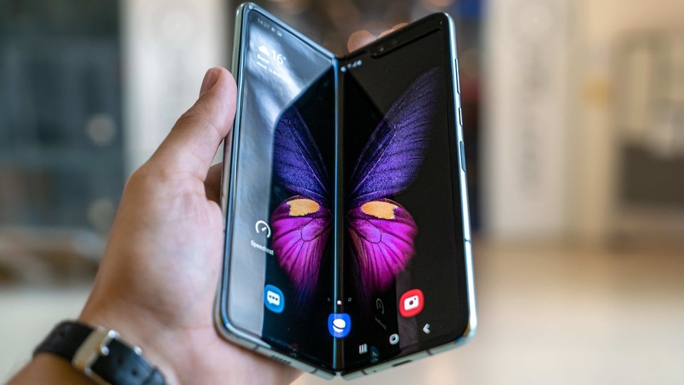 Samsung foldable phone.