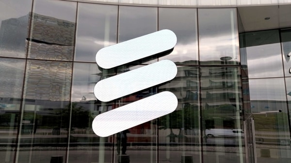 FILE PHOTO: Ericsson logo is seen at its headquarters in Stockholm, Sweden June 14, 2018. REUTERS/Olof Swahnberg/File Photo