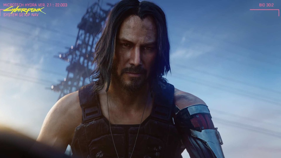 Keanu Reeves as Johnny Silverhand in CyberPunk 2077