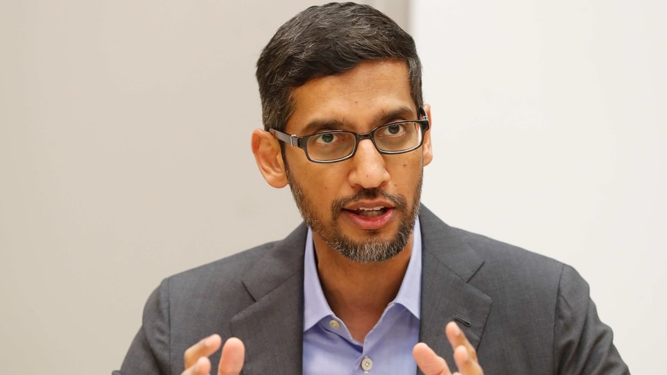 Dallas : FILE- In this Oct. 3, 2019 file photo, Google CEO Sundar Pichai speaks during a visit to El Centro College in Dallas. Pichai has apologized for how a prominent artificial intelligence researcher's abrupt departure last week has ���seeded doubts��� in the company. Pichai told Google employees in a memo Wednesday, Dec. 9, 2020 obtained by Axios that the tech company is beginning a review of the circumstances leading up to Black computer scientist Timnit Gebru's exit and how Google could have ���led a more respectful process.���.  AP/PTI(AP10-12-2020_000017B)