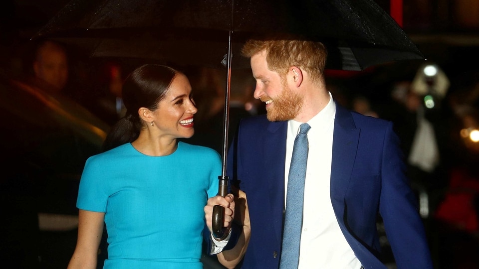 Britain's Prince Harry and his wife Meghan, Duchess of Sussex, arrive at the Endeavour Fund Awards in London, Britain, March 5, 2020. REUTERS/Hannah McKay/File Photo 