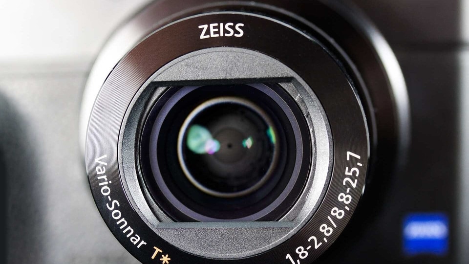 Zeiss camera lens.