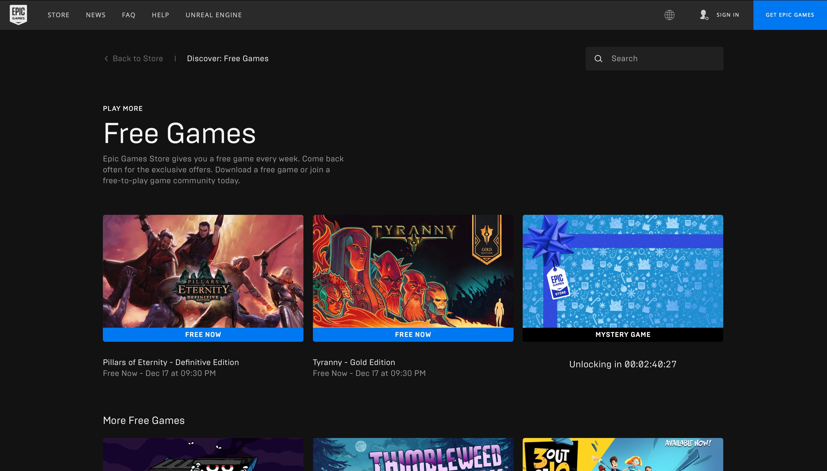 What Big Free Game is the Epic Games Store Keeping Secret?