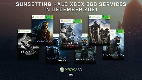 Halo Xbox 360 game services set to retire next year