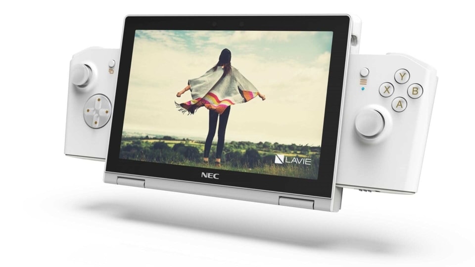 Lenovo Lavie Mini doubles as a handheld gaming console with an attachable controller.