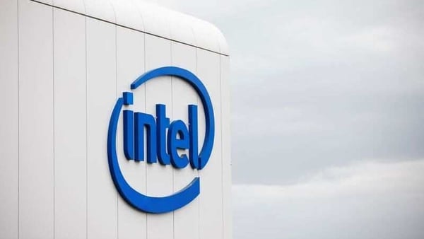 U.S. chipmaker Intel Corp's logo is seen on their 